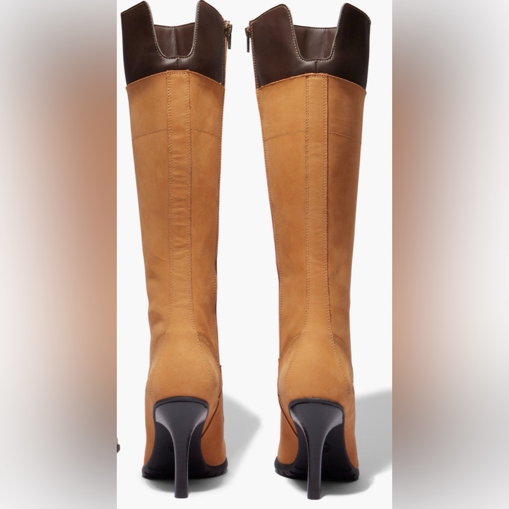 Timberland Veneda Carter Leather-Trimmed Nubuck Knee
Boots - Brown - Picture 6 of 16
